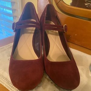 Beautiful suede Mary Jane pumps